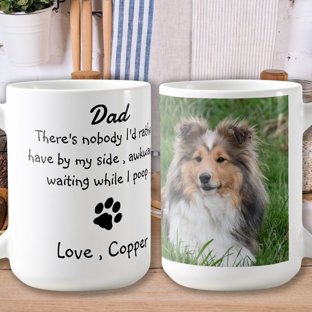 Funny Dog Dad Pet Photo Coffee Mug (Creator Uploaded)