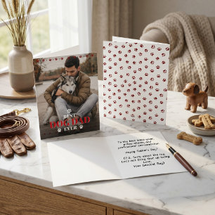 Funny Dog Dad Whimsical Father's Day Card 