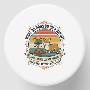 Funny Dog Day Off Vintage Engraving Quote Shirt_1 Mini Candle Favors