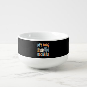 Funny Dog Doorbell Pet Lover Soup Mug