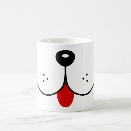 Funny Dog Face Dogs Mouth Nose Cute Animal Graphic Coffee Mug