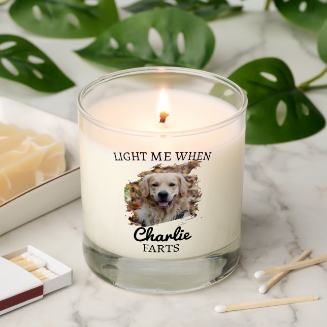 Funny Dog Farts Scented Candle (Lit)
