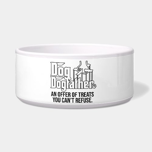 Funny Dog Father Pet Food Bowl - Custom