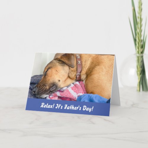 Funny Dog Fathers Day Card