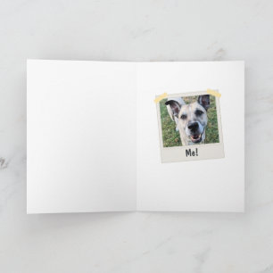 Funny Dog Father's Day Favorite Child Green Plaid Card
