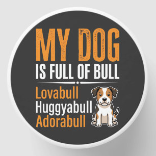 Funny Dog Full Of Bull Design Mini Candle Favors