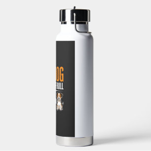Funny Dog Full Of Bull Design Water Bottle