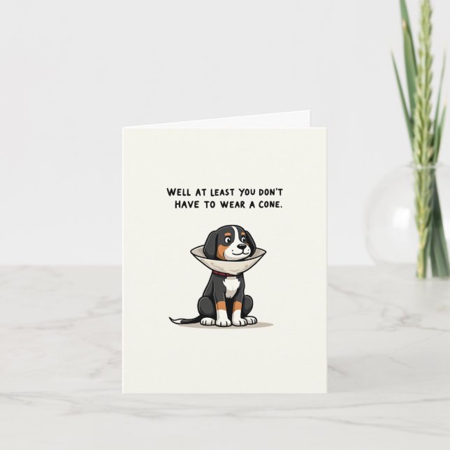 funny dog get well card (Front)