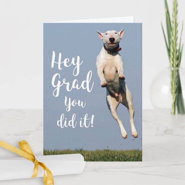 Funny Dog Graduation Card Congratulations Grad (Creator Uploaded)
