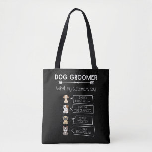 Funny Dog Grooming Humorous Puppy Groomer Fun Tote Bag