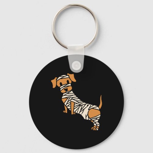 Funny Dog Halloween Design Kids Men and Women Keychain