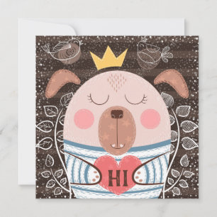 Funny Dog Hello Card