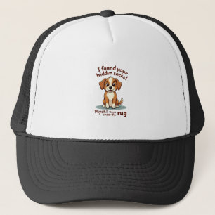 Funny Dog Hidden Socks Quote Vintage Cartoon Pet H Trucker Hat
