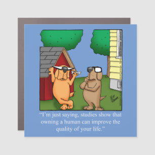 Funny Dog Humor Car Magnet