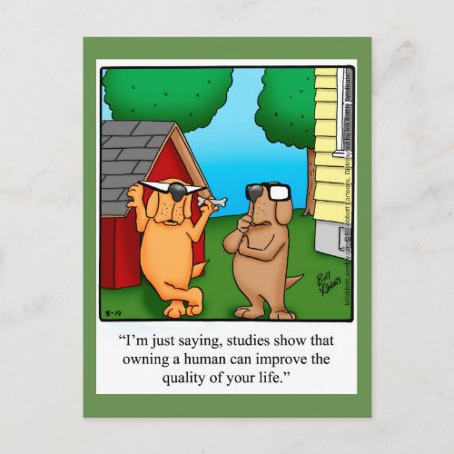 Funny Dog Humor Postcard Spectickles