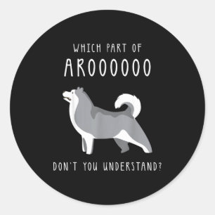 Funny Dog Husky Mom Cut For Girls And Women - Whic Classic Round Sticker