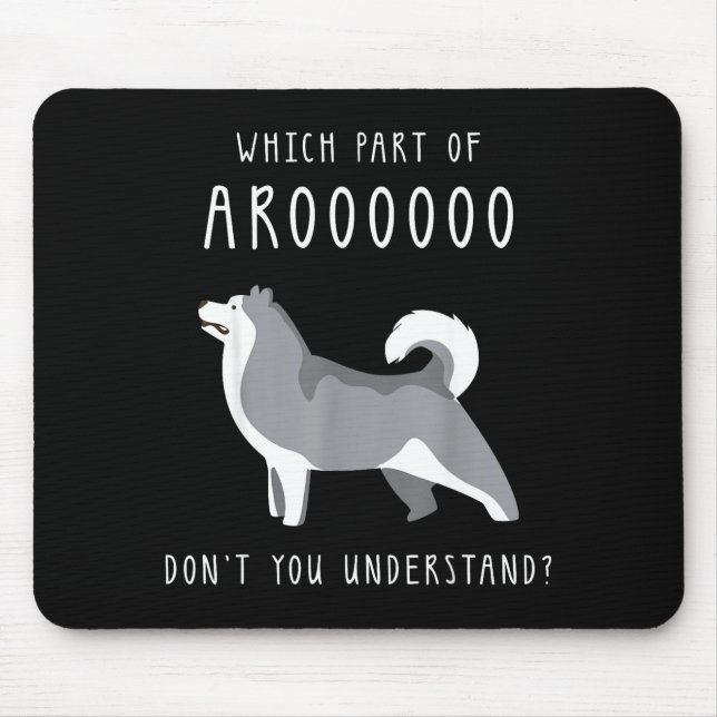Funny Dog Husky Mom Cut For Girls And Women - Whic Mouse Pad (Front)