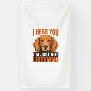 Funny Dog I Hear You Not Listening Vintage Shirt_1 Banner