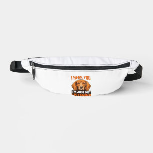 Funny Dog I Hear You Not Listening Vintage Shirt_1 Fanny Pack