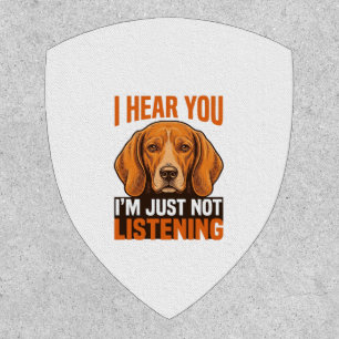 Funny Dog I Hear You Not Listening Vintage Shirt_1 Patch