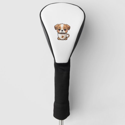 Funny Dog In Coffee Cup Caffeine Lover Dog Mom Own Golf Head Cover