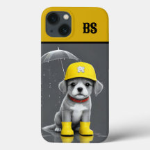 Funny dog in Rain Boots – dog Humor