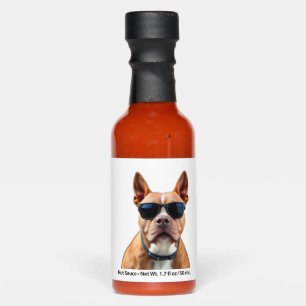 Funny Dog in Shades Hot Sauces