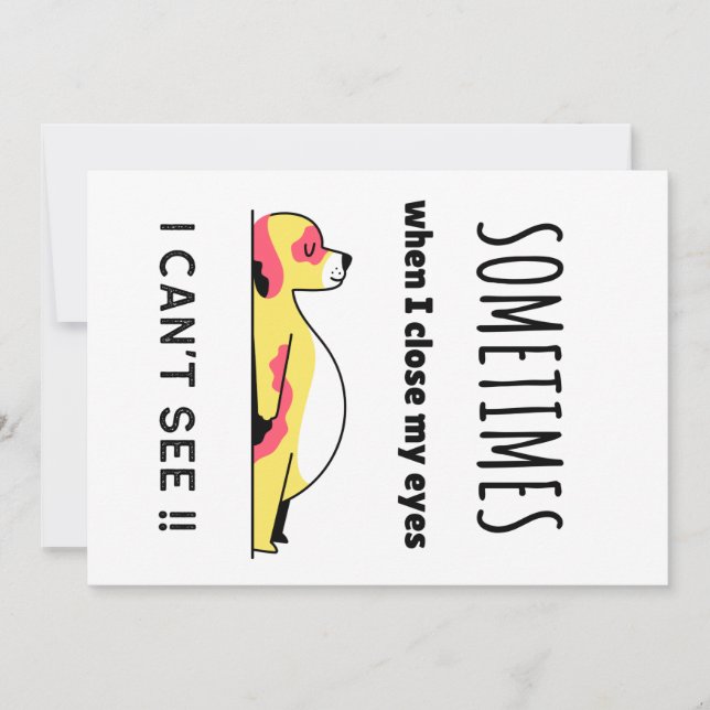 Funny dog invitation (Front)