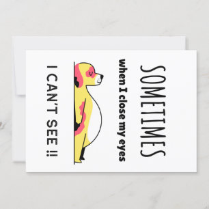 Funny dog invitation