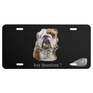 Funny Dog items T-Shirt License Plate