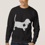 Funny Dog Lover Basset Hound Costume St Patrick&#39;s  Sweatshirt