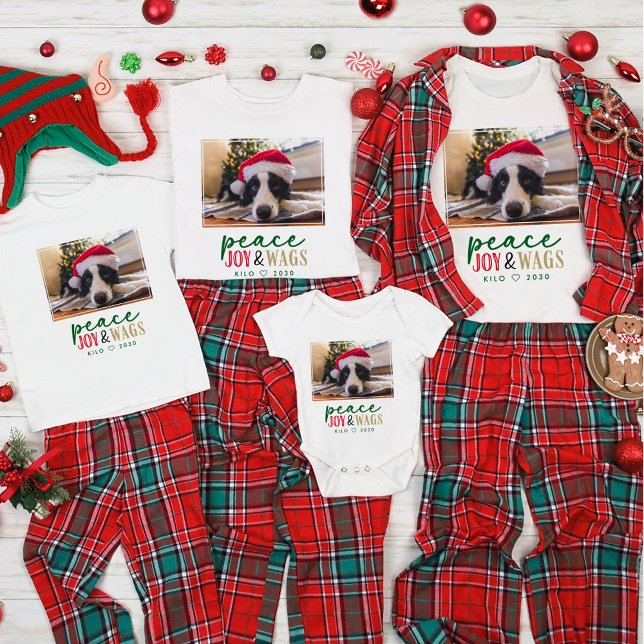 Funny Dog Lover Christmas Photo Cute Personalized  T-Shirt (Creator Uploaded)