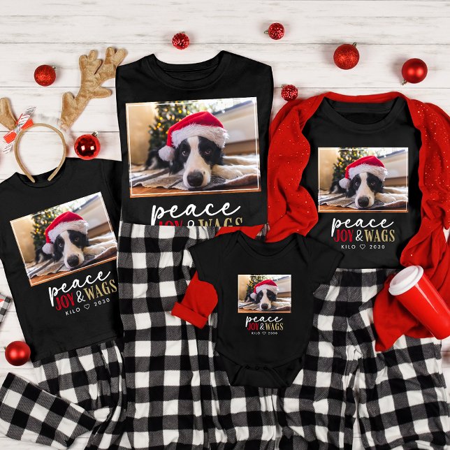 Funny Dog Lover Christmas Photo Cute Personalized T-Shirt (Creator Uploaded)