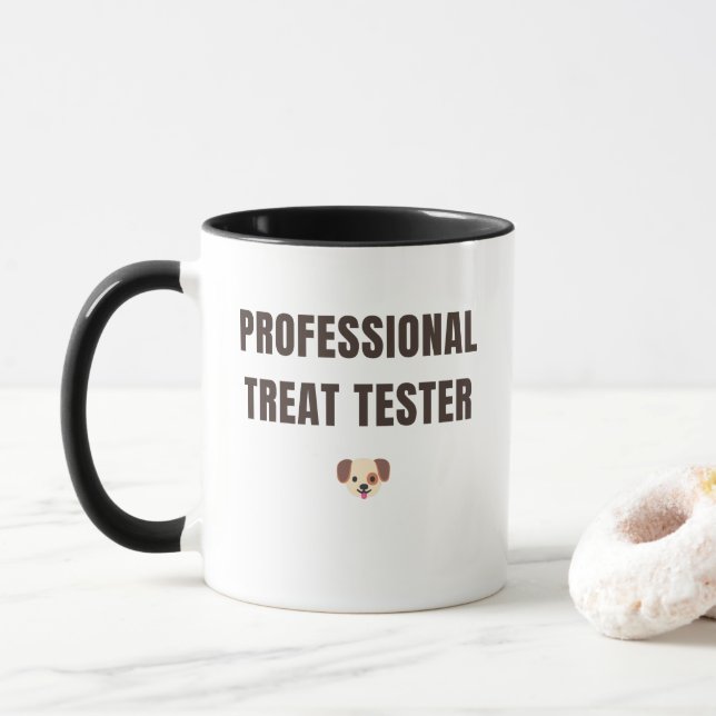 Funny Dog Lover Coffee Cup (With Donut)