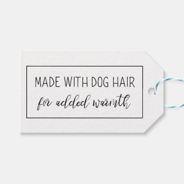 Funny Dog Lover Gift Tag for Crochet (Front (Horizontal))