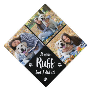 dog themed graduation cap