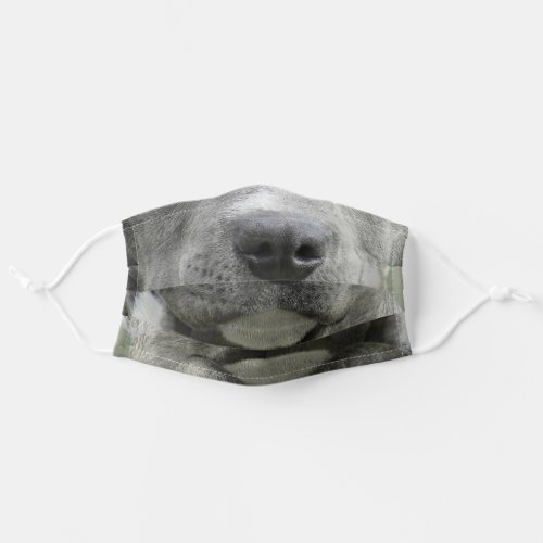 funny dog lover grey pitbull adult cloth face mask