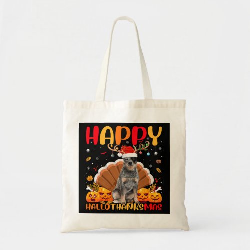 Funny Dog Lover Happy Australian Cattle Dog HelloT Tote Bag