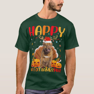 Funny Dog Lover Happy Dogue By Bordeau Dog HelloTh T-Shirt