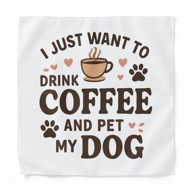 Funny Dog Lover Mug Dog Mom Dog Dad Bandana (Front)