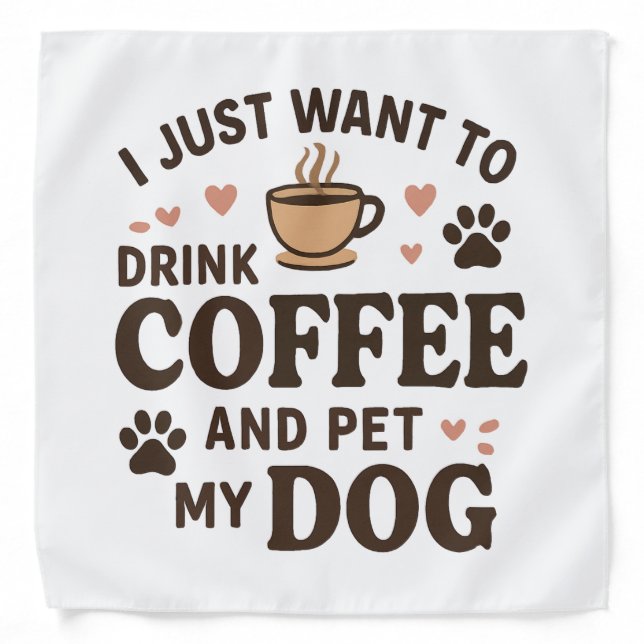 Funny Dog Lover Mug Dog Mom Dog Dad Bandana (Front)