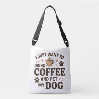 Funny Dog Lover Mug Dog Mom Dog Dad Crossbody Bag