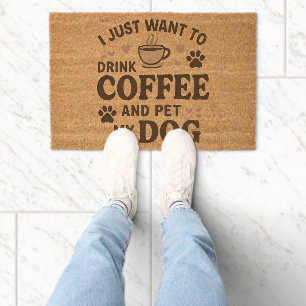 Funny Dog Lover Mug Dog Mom Dog Dad Fiber Doormat