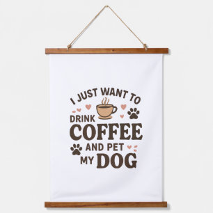 Funny Dog Lover Mug Dog Mom Dog Dad Hanging Tapestry