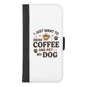 Funny Dog Lover Mug Dog Mom Dog Dad iPhone 8/7 Plus Wallet Case
