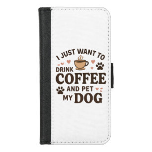 Funny Dog Lover Mug Dog Mom Dog Dad iPhone 8/7 Wallet Case