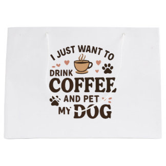 Funny Dog Lover Mug Dog Mom Dog Dad Large Gift Bag