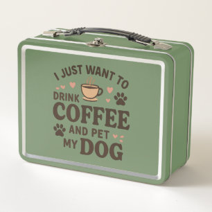 Funny Dog Lover Mug Dog Mom Dog Dad Metal Lunch Box