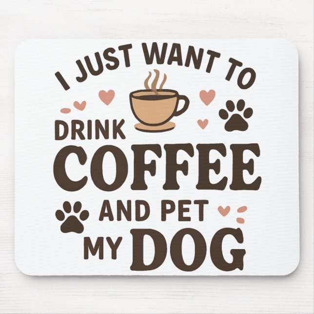 Funny Dog Lover Mug Dog Mom Dog Dad Mouse Pad (Front)