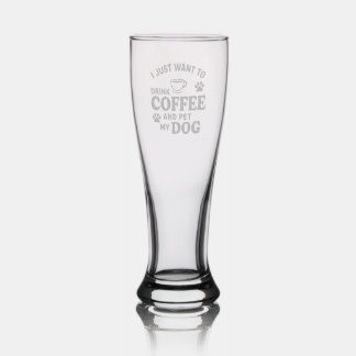 Funny Dog Lover Mug Dog Mom Dog Dad Pilsner Glass